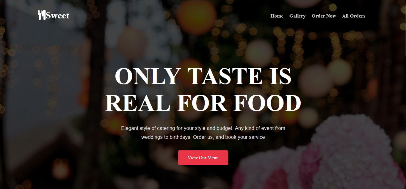 Catering-Website - Robust and Scalable Catering Solution